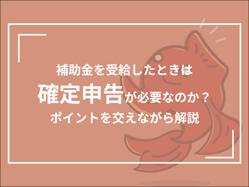 補助金を受給したときは確定申告が必要なのか？ポイントを交えながら解説