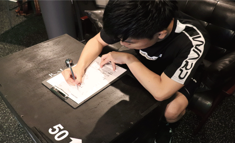 まーかず師匠　カウンセリングの紙　書く