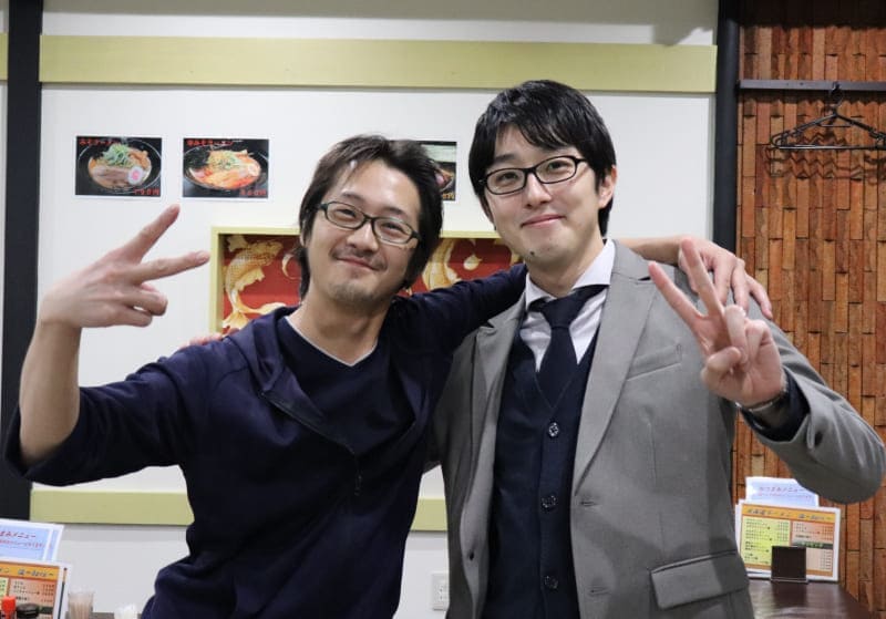 （左）佐々木さん（右）弊社田代